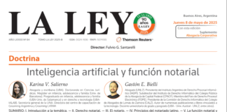 Inteligencia artificial y funcion notarial.