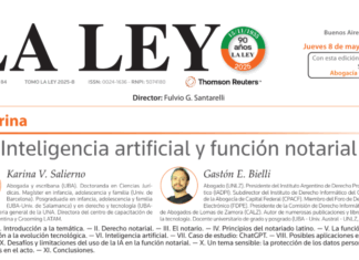 Inteligencia artificial y funcion notarial.