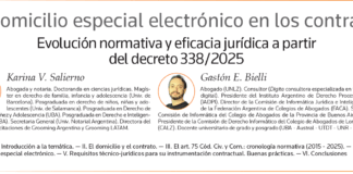 Domicilio especial electronico