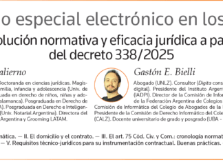 Domicilio especial electronico