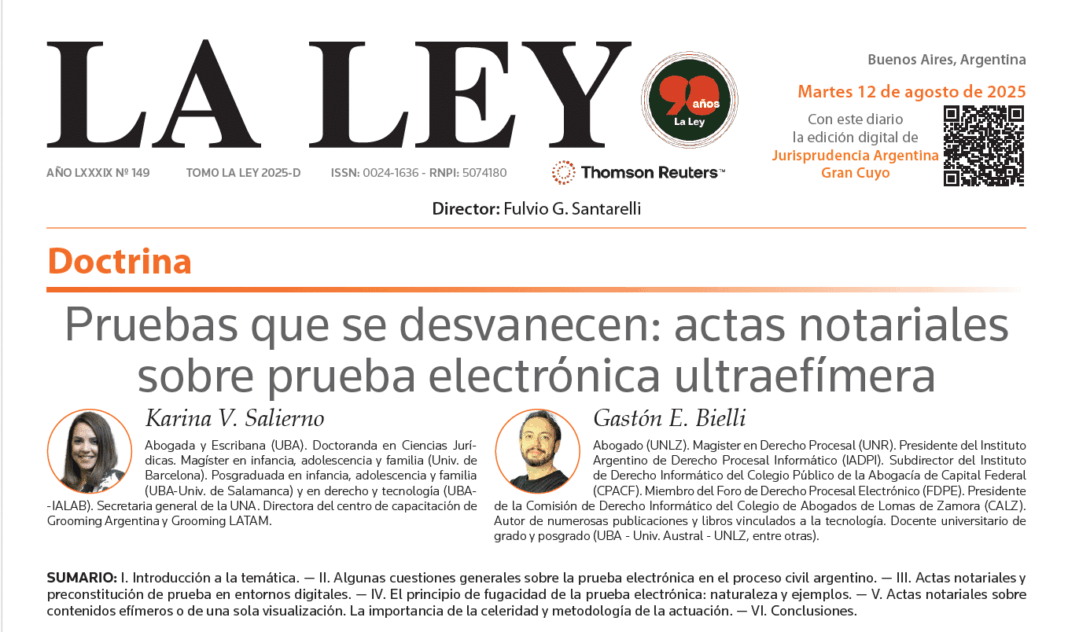 Pruebas que se desvanecen